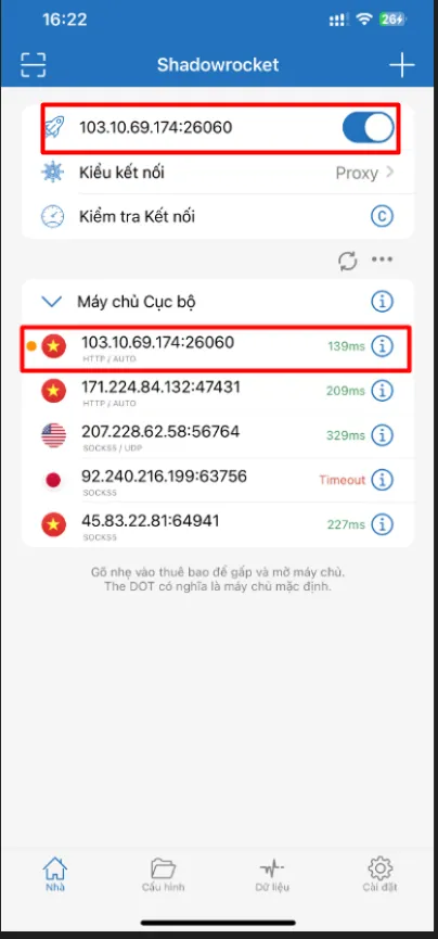 Shadowrocket là gì? Cách cài đặt và sử dụng Shadowrocket trên iPad, iPhone 21 Kiểm tra lại địa chỉ IP