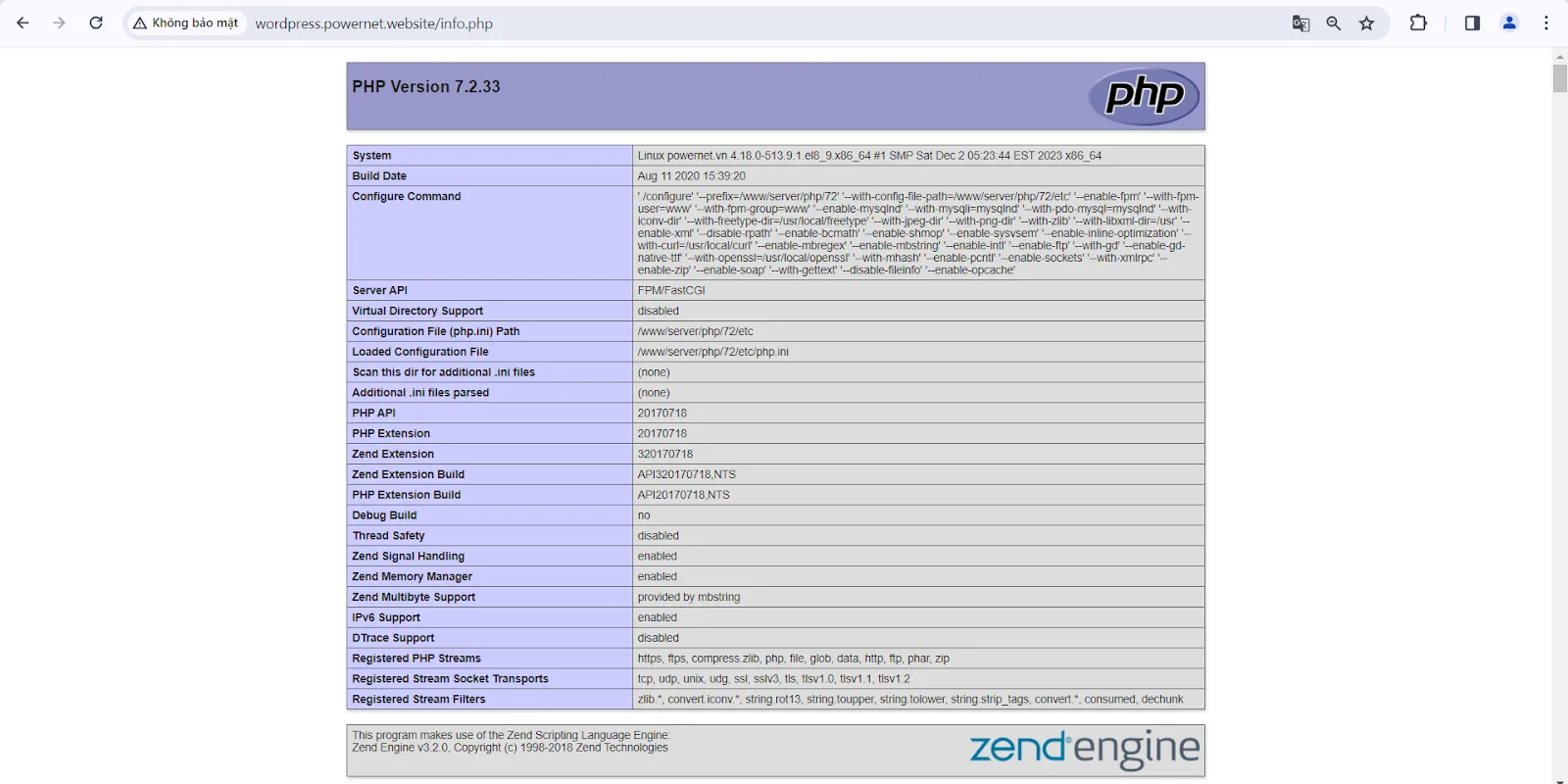 3 cách cài đặt extension PHP cho VPS hoặc Server Riêng – Linux mới nhất 38 Tạo 1 file info.php