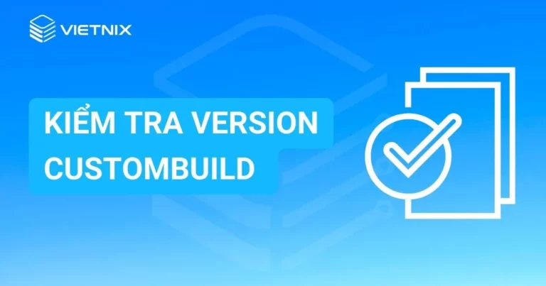 Kiểm tra version CustomBuild