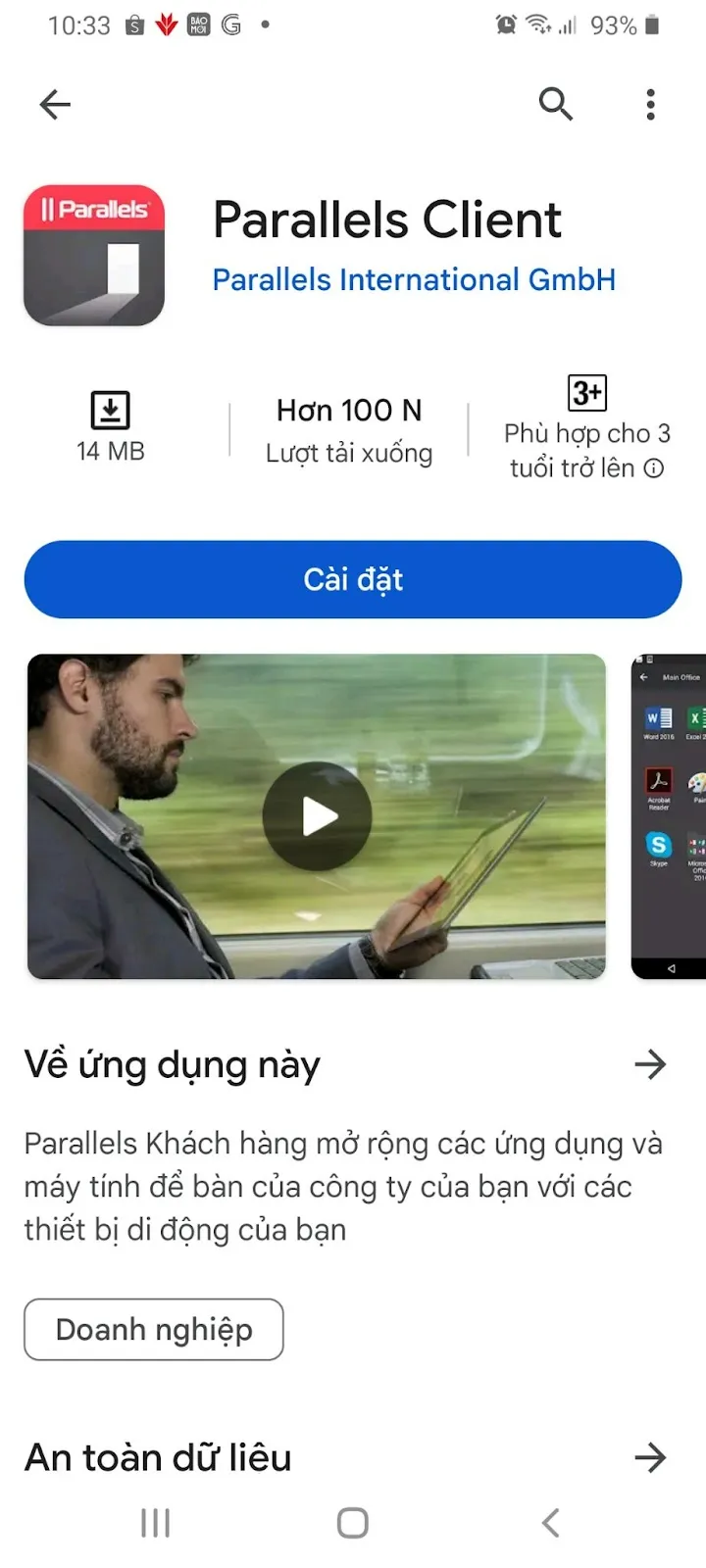 3 cách truy cập VPS Android bằng thiết bị di động dễ dàng 26 Tìm kiếm Parallels Remote Client trên Google Play Store