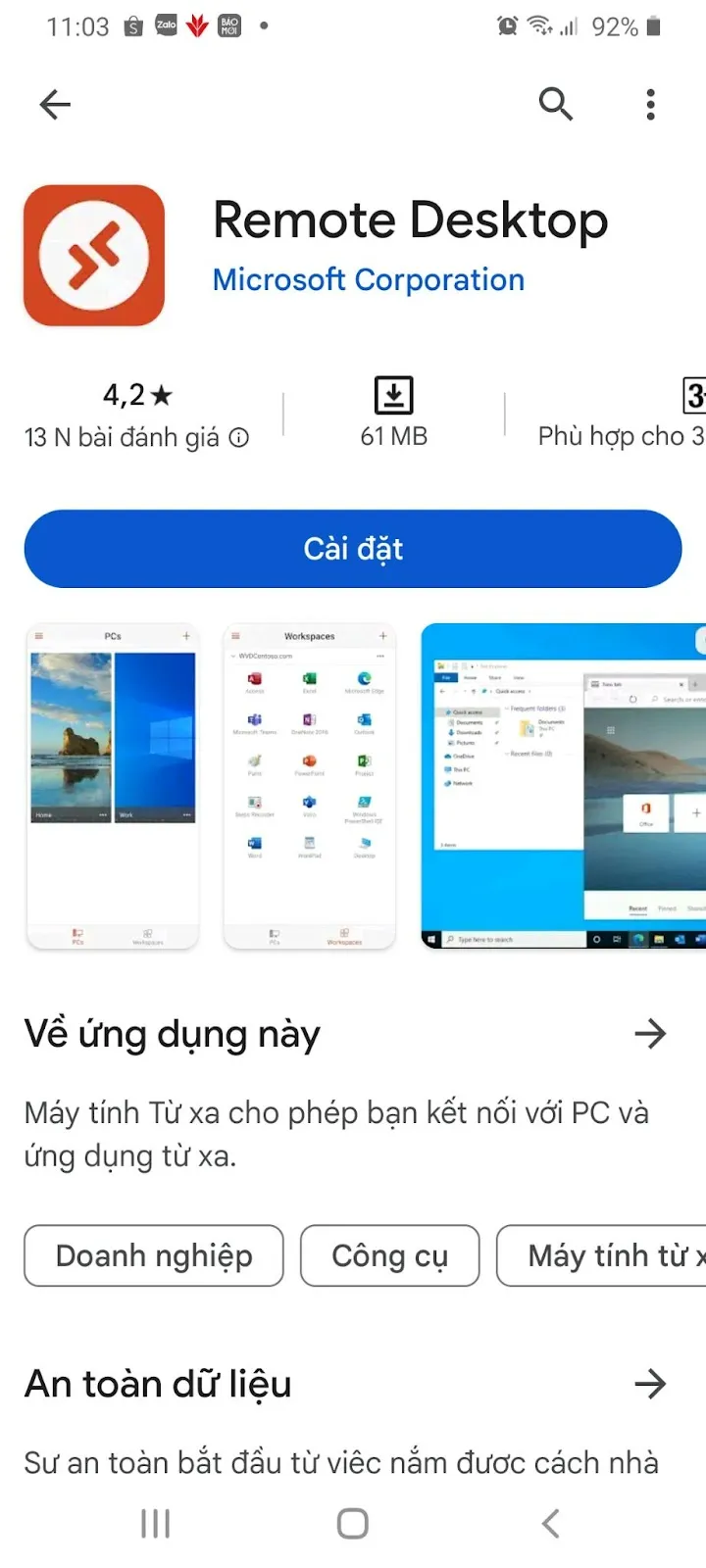 3 cách truy cập VPS Android bằng thiết bị di động dễ dàng 24 Tìm kiếm ứng dụng Remove Desktop trên App Store