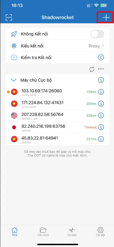 Shadowrocket là gì? Cách cài đặt và sử dụng Shadowrocket trên iPad, iPhone 16 Thêm máy chủ
