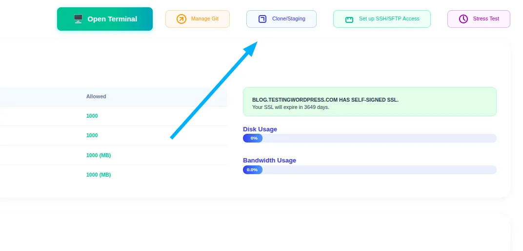 Hướng dẫn cách sử dụng WordPress Staging trên CyberPanel 25 Tiến hành Staging