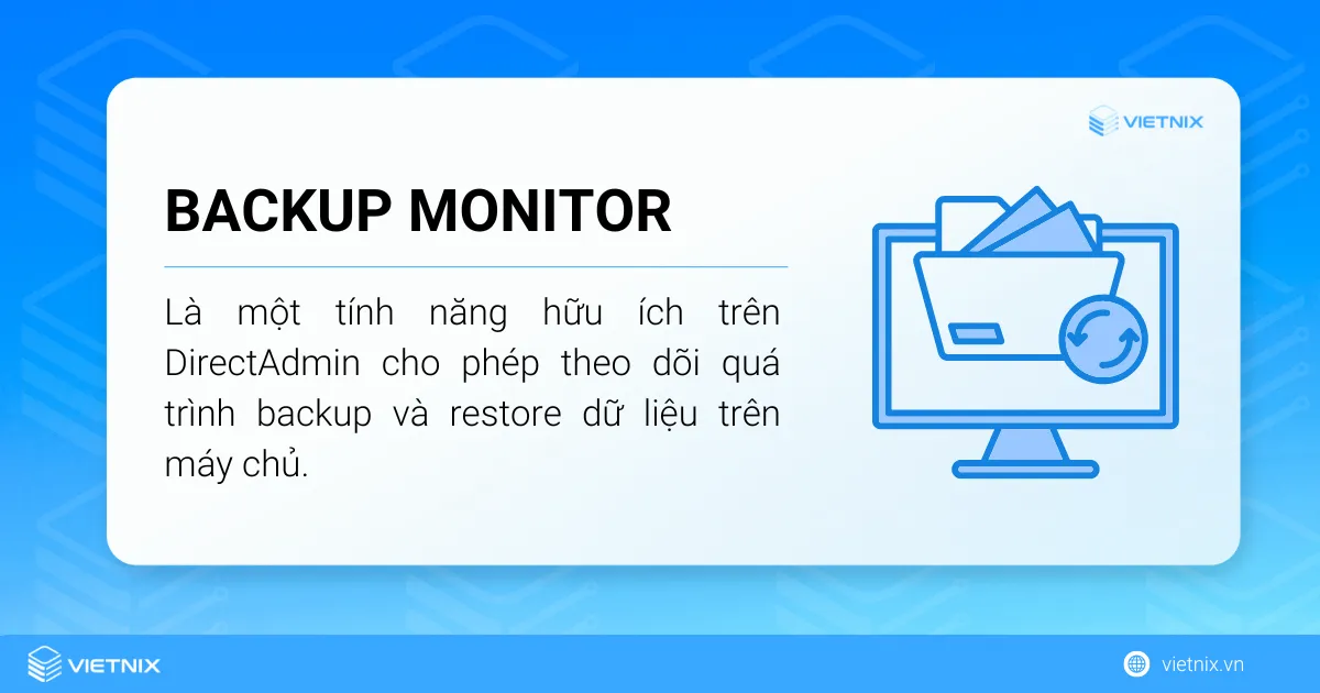 Backup Monitor trên DirectAdmin là gì?