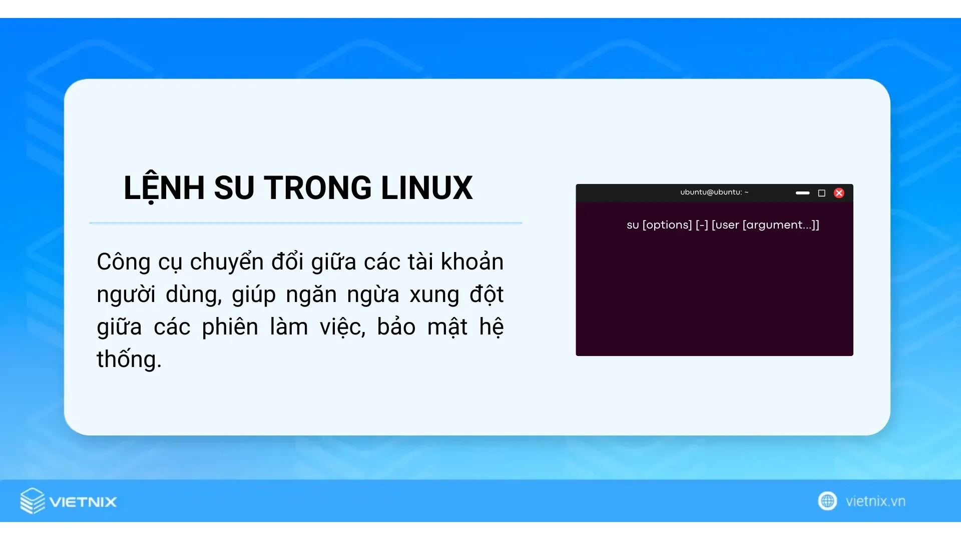 Lệnh su trong Linux