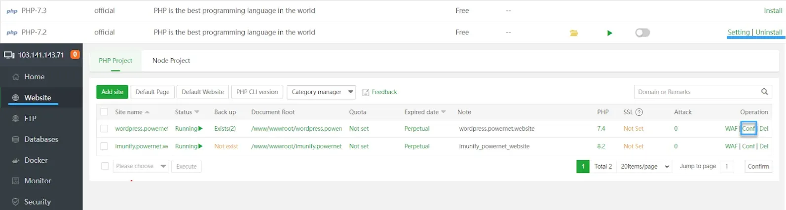 3 cách cài đặt extension PHP cho VPS hoặc Server Riêng – Linux mới nhất 36 Chọn phiên bản PHP website cho trang web