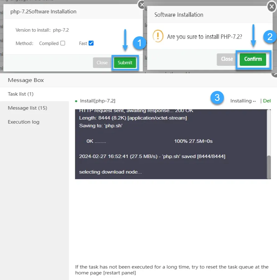 3 cách cài đặt extension PHP cho VPS hoặc Server Riêng – Linux mới nhất 35 Chọn Submit > Confirm để cài đặt