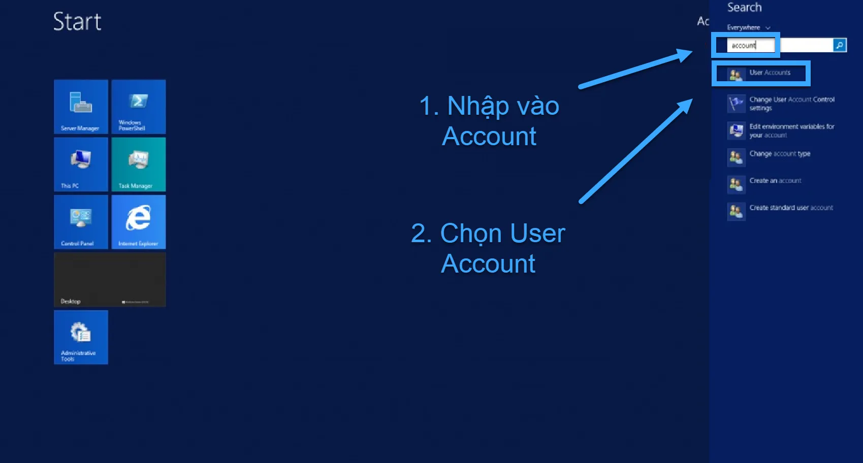 Truy cập vào máy chủ ảo VPS Windows