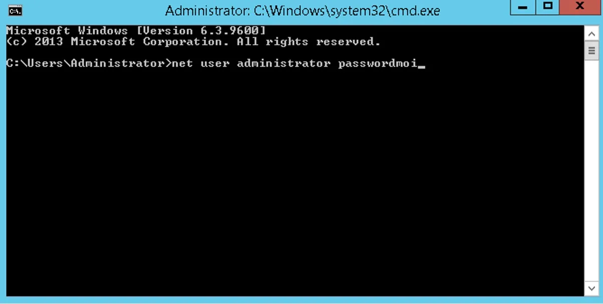 Đổi mật khẩu máy ảo VPS Windows nhanh chóng bằng Command Line