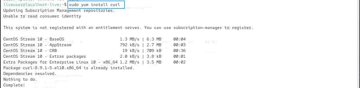 Kiểm tra hệ thống file Linux hiệu quả bằng công cụ Dutree 24 Cài đặt curl trên CentOS