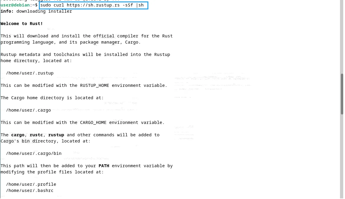 Kiểm tra hệ thống file Linux hiệu quả bằng công cụ Dutree 28 Cài đặt RUST