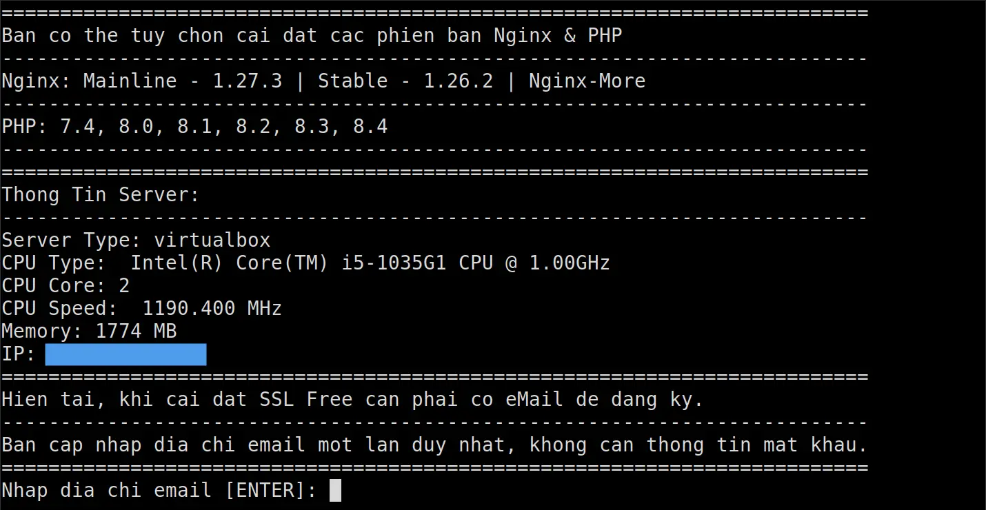 Cách cài đặt VPSSIM chi tiết - tối ưu công cụ quản lý VPS hiệu quả 17 Nhập địa chỉ email nhận thông tin
