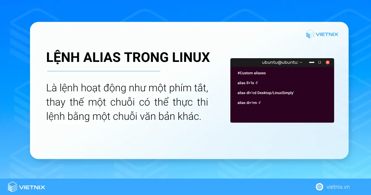 Lệnh alias trong Linux là gì