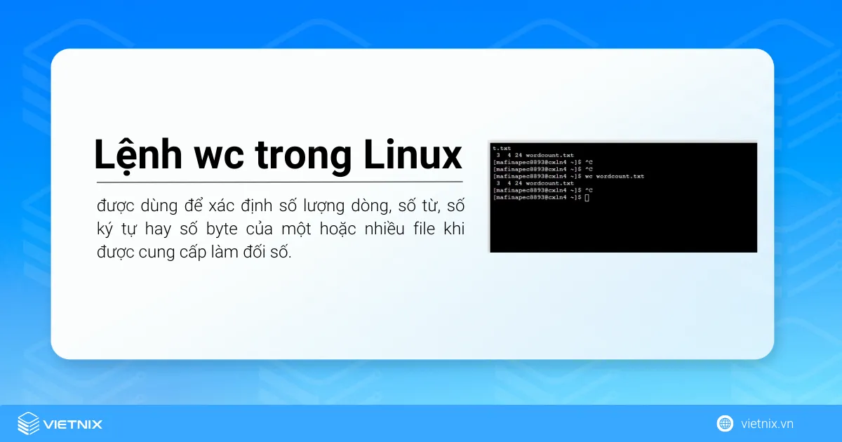 Tìm hiểu về lệnh wc trong Linux