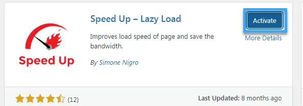 Speed ​​Up – Lazy Load