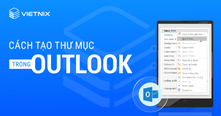 cách tạo thư mực trong outlook