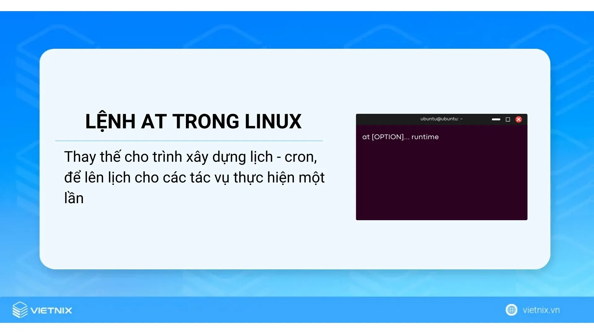 Lệnh at trong Linux