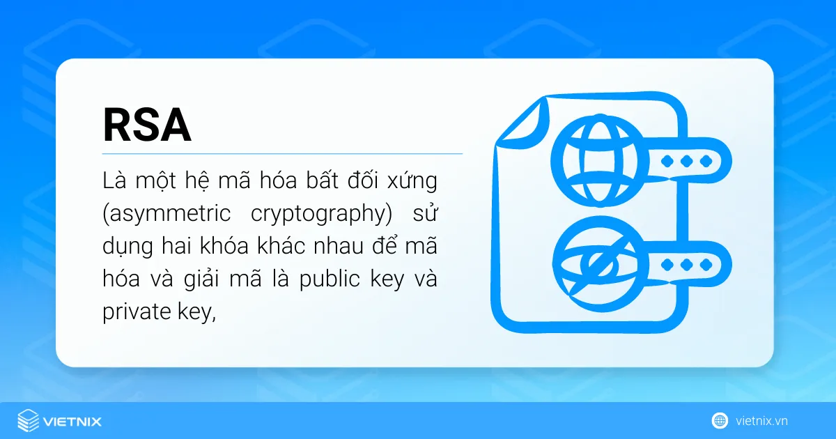 RSA là gì? Mã hóa RSA hoạt động như thế nào? 16 Thuật toán RSA là một hệ mã hóa bất đối xứng (asymmetric cryptography)