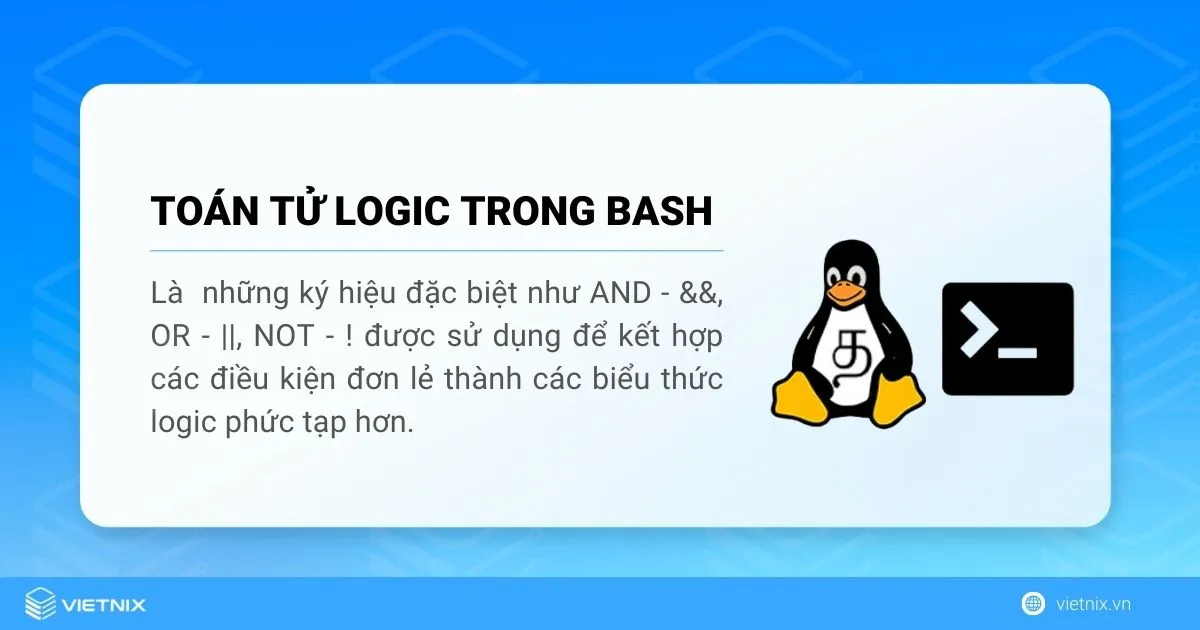 Toán tử logic trong Bash