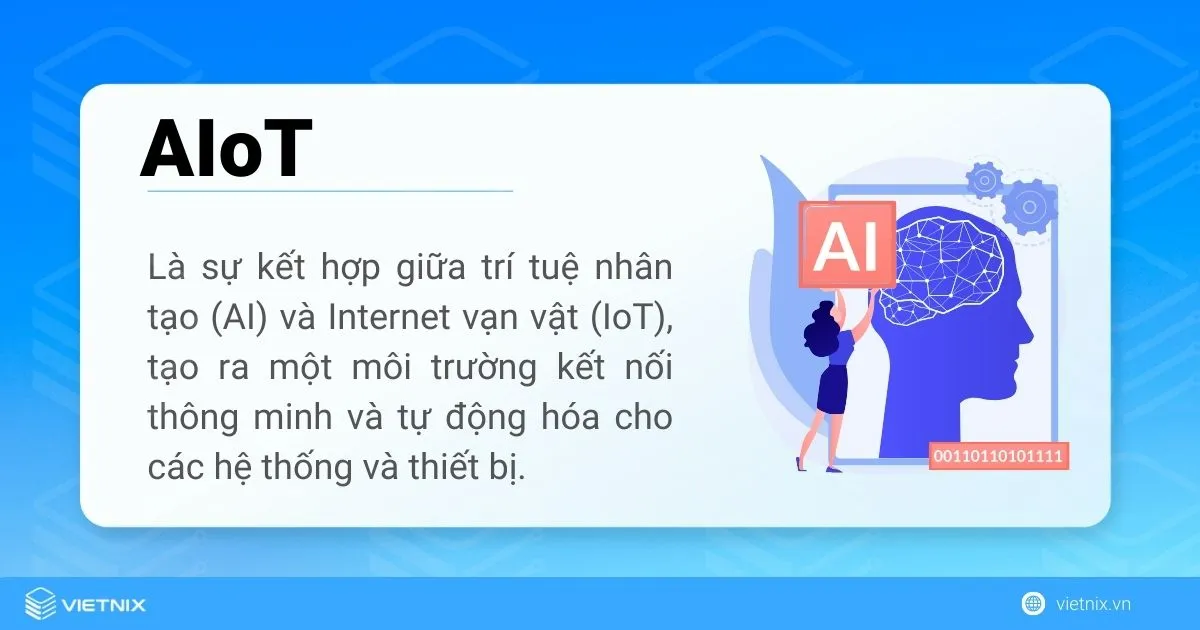 AIoT là sự kết hợp giữa trí tuệ nhân tạo (AI) và Internet vạn vật (IoT)