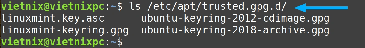 3 ví dụ về cách gỡ apt key trong hệ điều hành Linux nhanh chóng, hữu ích 26 File khóa đã bị xóa thành công