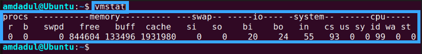 Hiển thị số liệu thống kê hệ thống bằng lệnh vmstat trong Linux