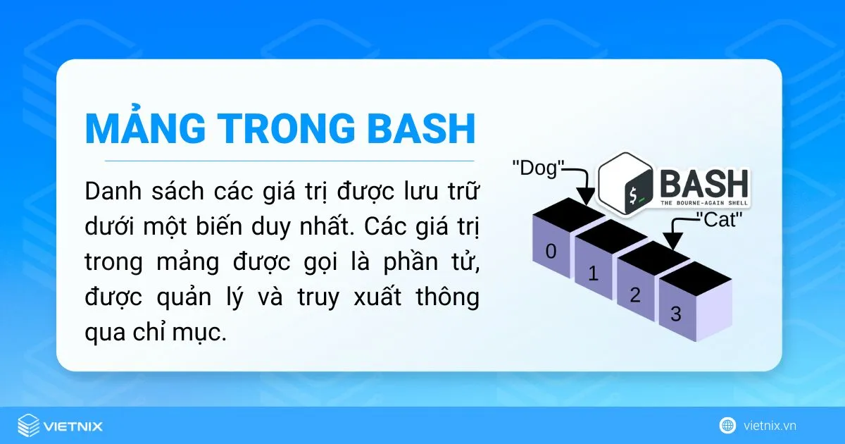 Mảng trong Bash