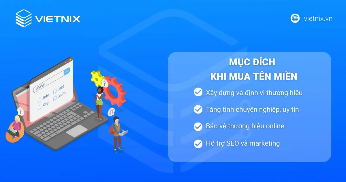 Mua tên miền để làm gì? 