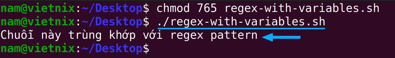 Sử dụng Regex với biến trong điều kiện If