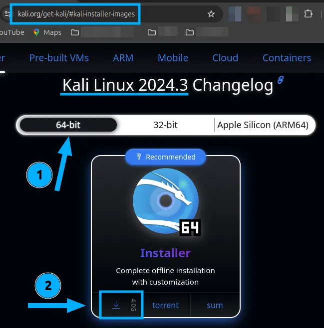 Tải về Kali Linux