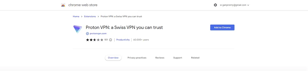 Thêm Proton VPN vào Chrome