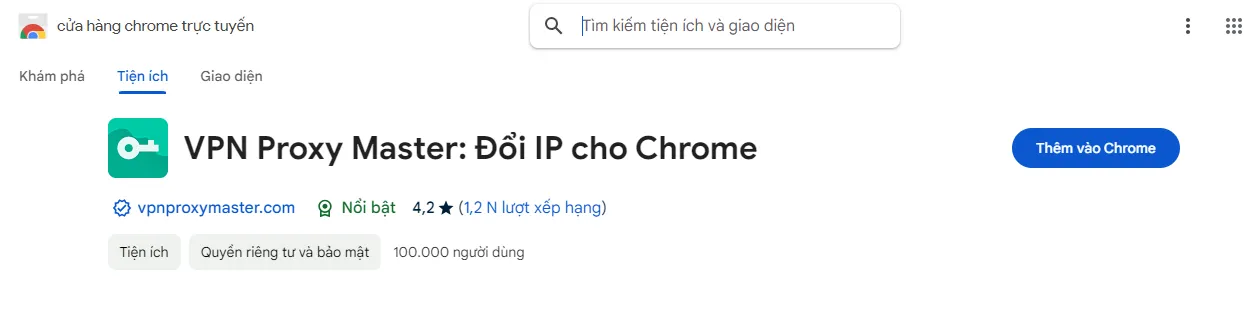 Nhấn vào nút Thêm vào Chrome 