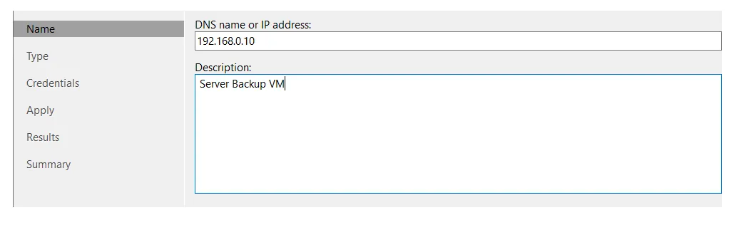 Nhập địa chỉ IP của máy ảo HOST1DELLRS45