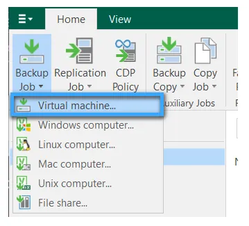 Chọn tiếp Virtual Machine