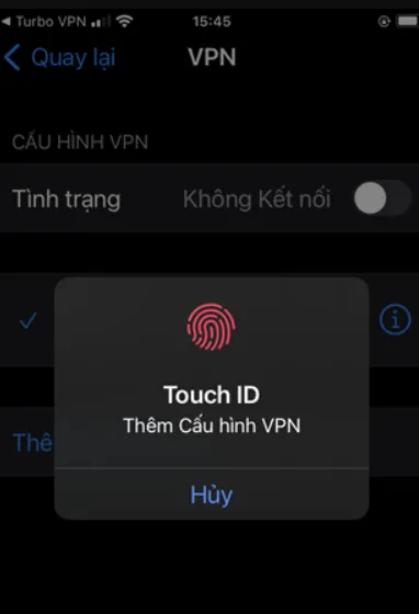 Cấu hình cho Turbo VPN