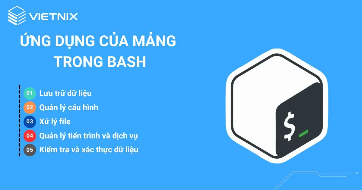 5 ứng dụng của mảng trong Bash