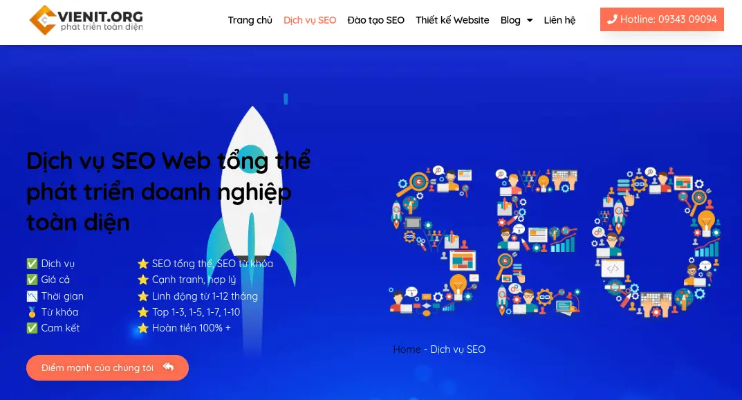 Dịch vụ SEO website tổng thể uy tín, hiệu quả 87 Dịch vụ SEO chuyên nghiệp Viện IT
