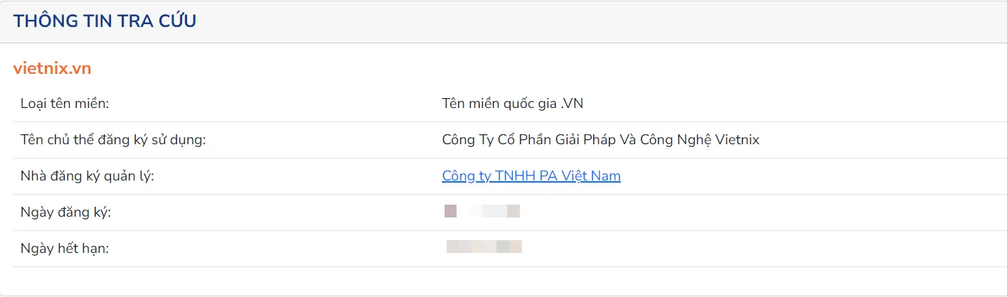 Tên miền lừa đảo là gì? Cách phòng chống lừa đảo mới nhất 40 Hệ thống sẽ trả về các thông tin