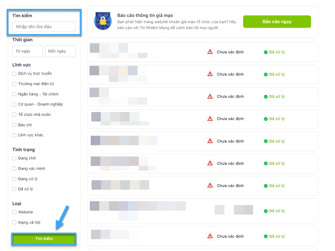 Tên miền lừa đảo là gì? Cách phòng chống lừa đảo mới nhất 42 Nhập tên web lừa đảo cần tìm