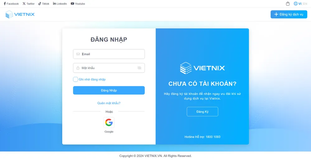 Đăng nhập vào cPanel từ portal 