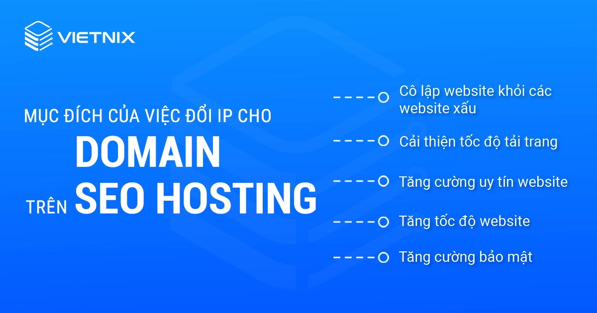 Mục đích của việc đổi IP cho domain trên SEO Hosting 