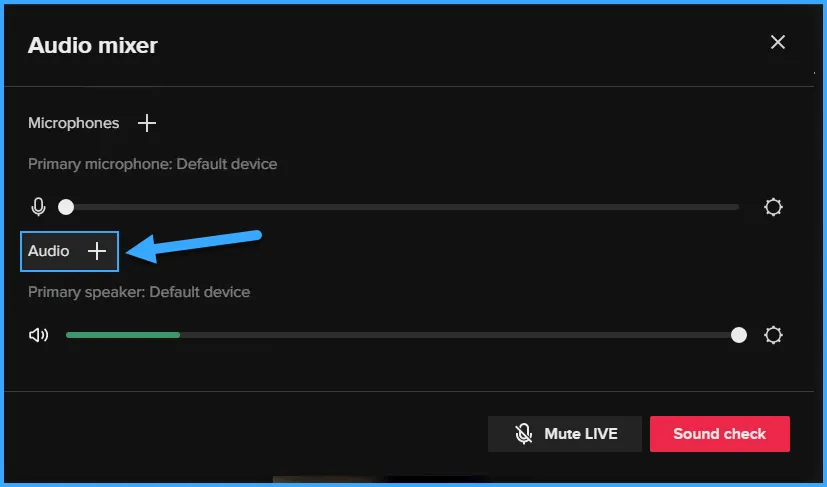 Khắc phục lỗi mất tiếng khi Livestream TikTok Studio trên VPS 35 Thêm nguồn âm thanh