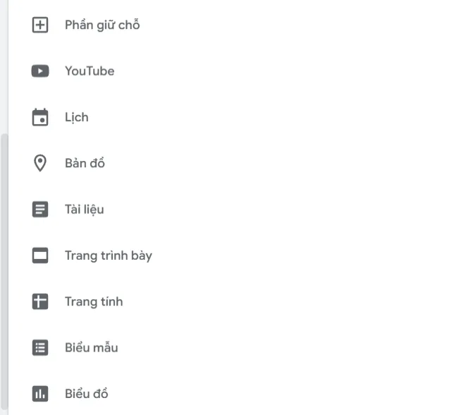 Tìm hiểu mọi điều về Google Sites - Công dụng và ưu nhược điểm 60 Tích hợp các ứng dụng Google