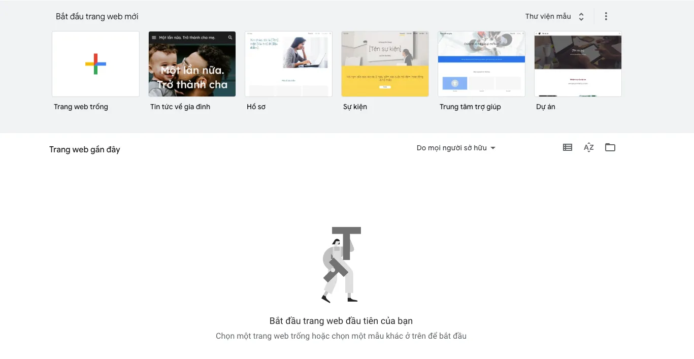 Tìm hiểu mọi điều về Google Sites - Công dụng và ưu nhược điểm 48 Truy cập vào Google Sites