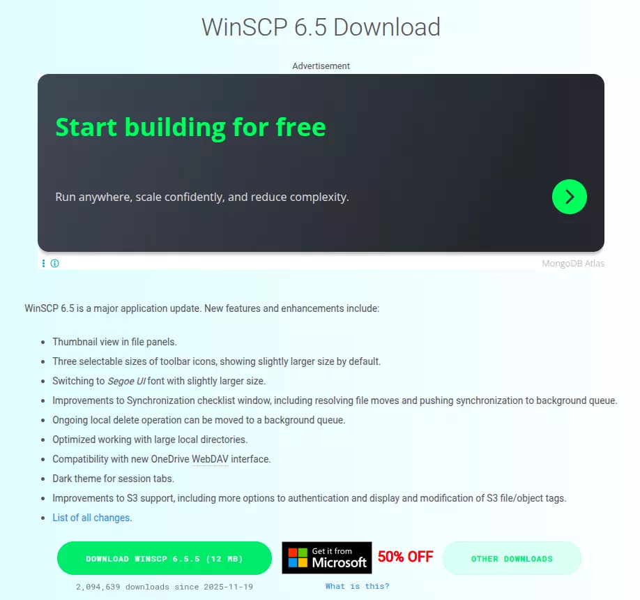 Cách kết nối và truy cập VPS qua sFTP bằng WinSCP và giao diện dòng lệnh 30 Tải WinSCP