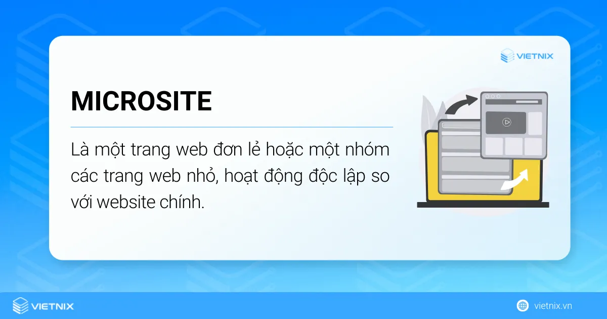 Khái niệm Microsite