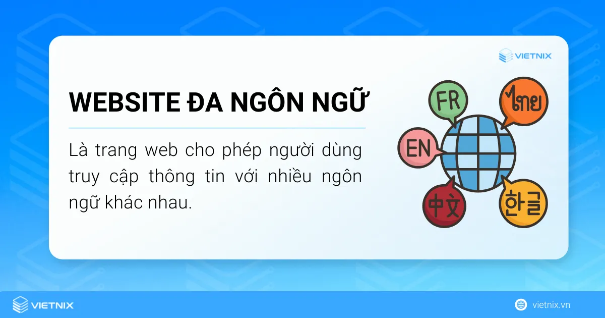 Khái niệm website đa ngôn ngữ