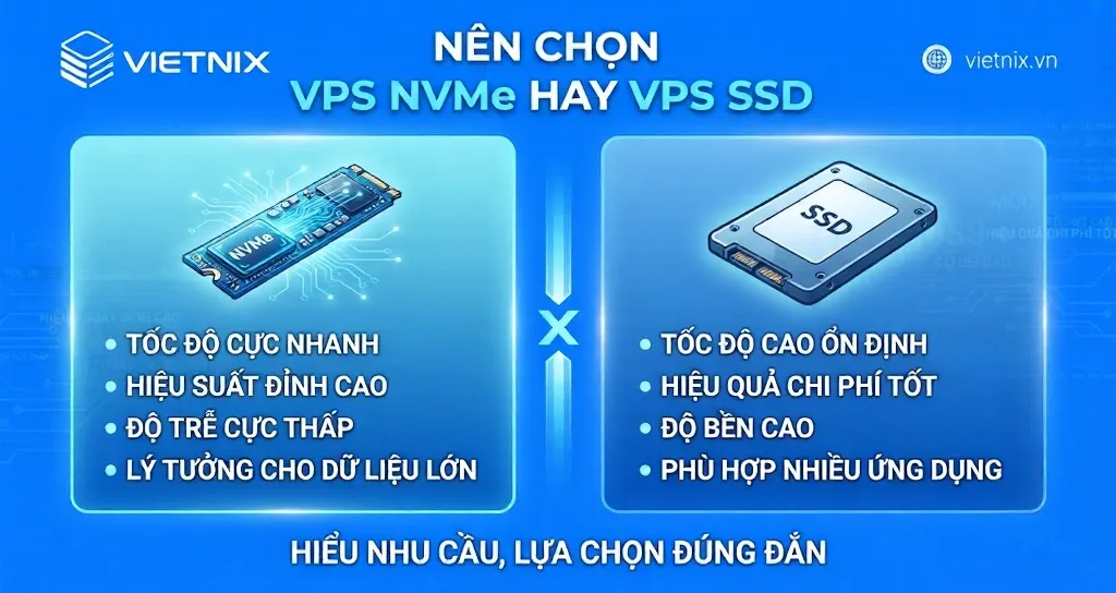 So sánh VPS NVMe và VPS SSD - Có đáng để nâng cấp hay không? 27 Nên chọn VPS NVMe hay VPS SSD