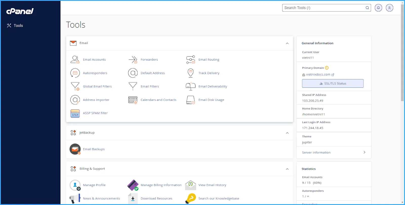 Hướng dẫn chỉnh sửa dung lượng Email Account cPanel đơn giản 9 bước 1 chỉnh sửa dung lượng Email Account cPanel