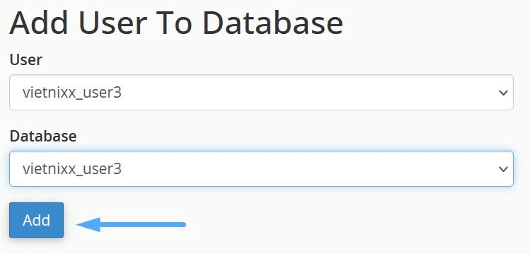 Thêm user vào database